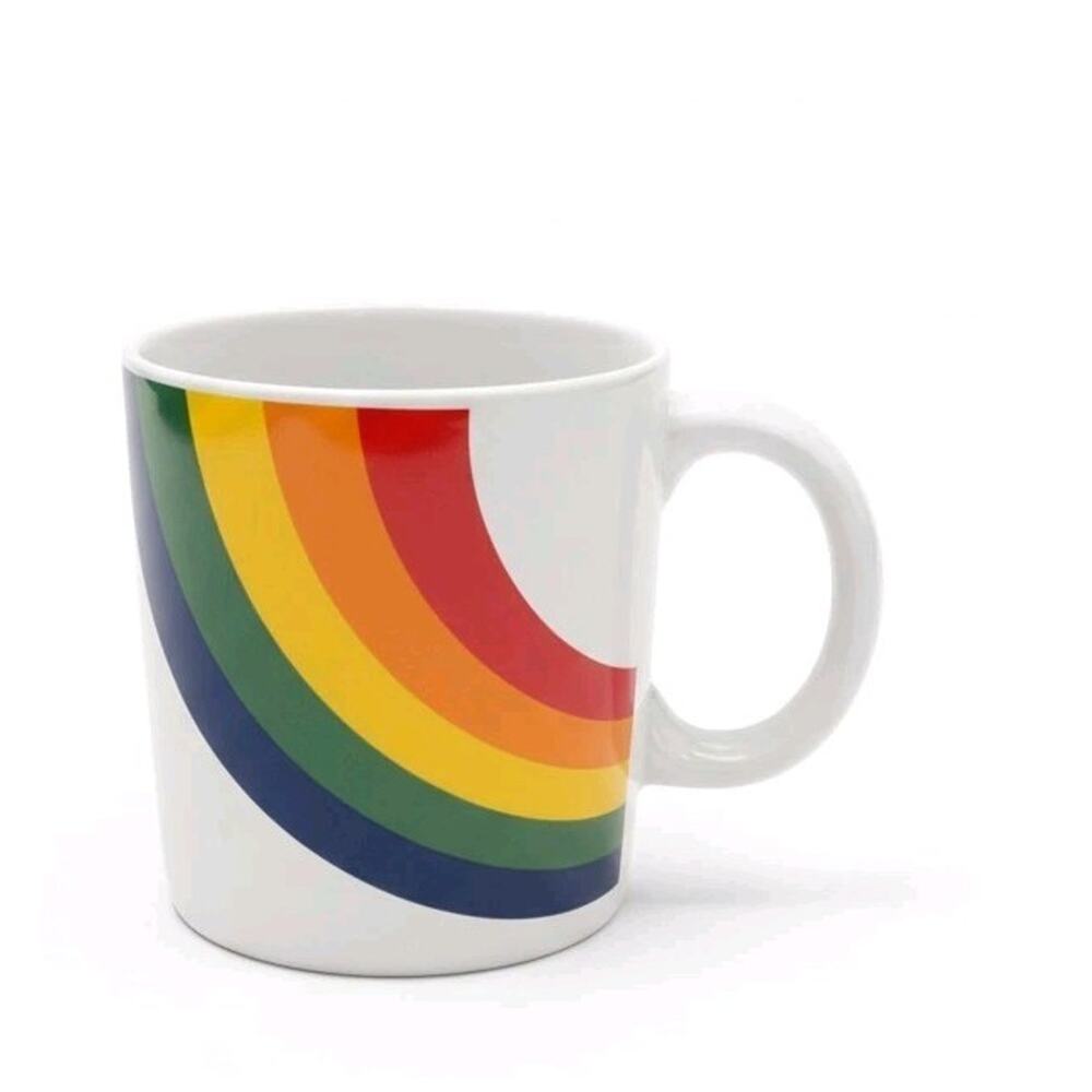 FTD 80s/90sRainbow Stripe Coffee Mug Stranger Things Collectible GUC Pop Art